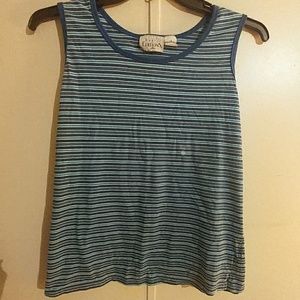 Womans Blue striped tank top